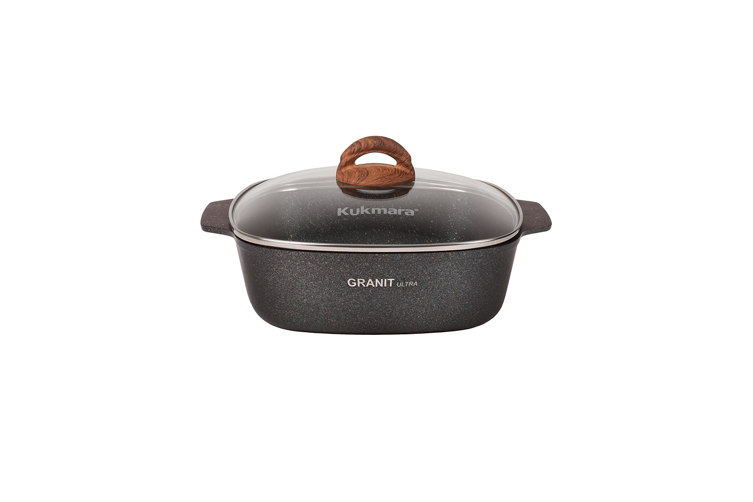 Кастрюля - Жаровня квадратная Granit Ultra 4л (Original), 26х26см 1